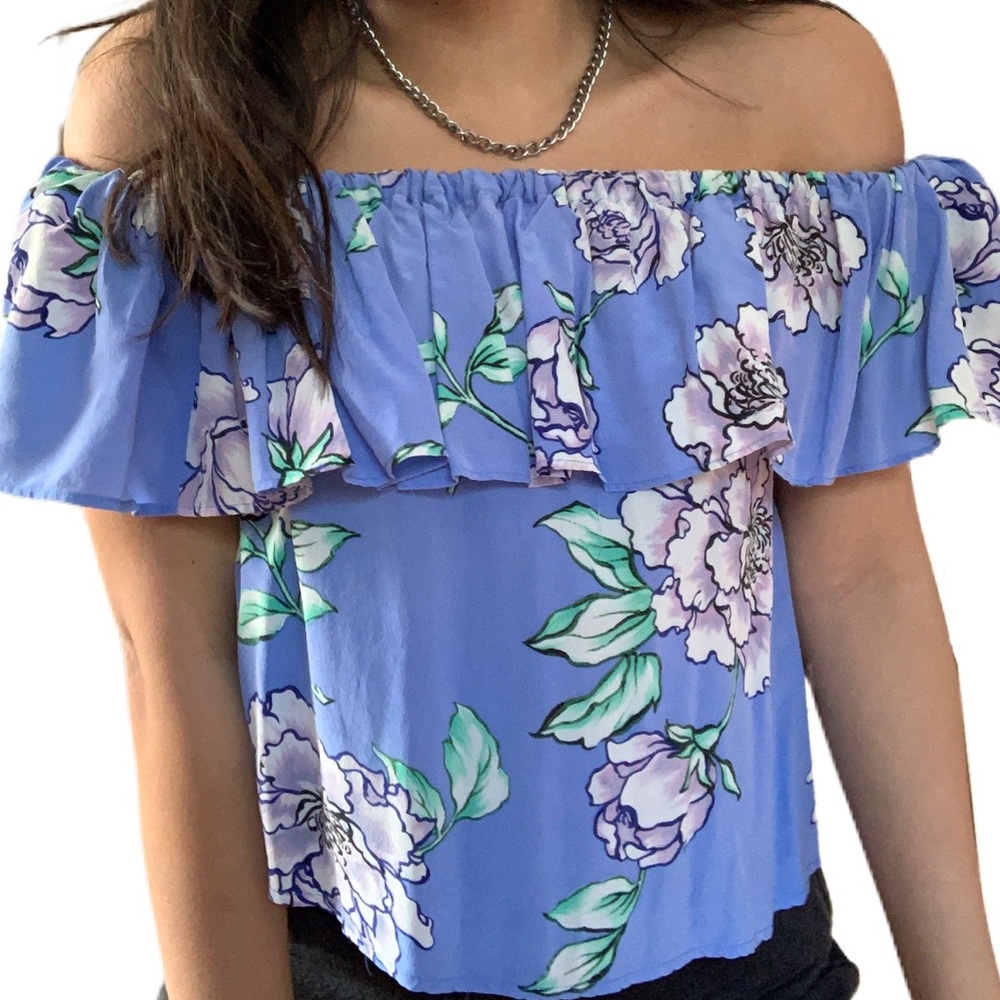 yumi kim flower flowy off the shoulder top